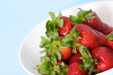 strawberries in a bowl