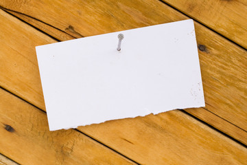 announcement on tree