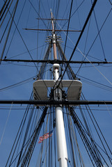 rigging with flag