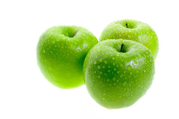 fresh green apples