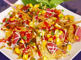 nachos ahi tuna