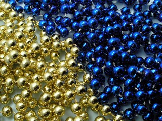 gold and blue