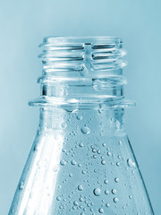 blue water bottle