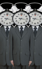 obedient office workers (digital composition)