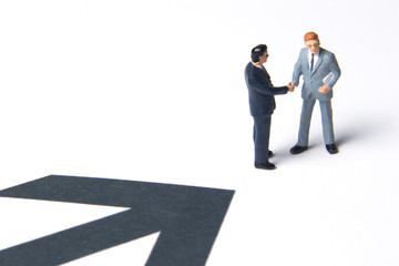Fototapeta premium pointing the way to better business