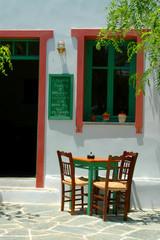 greek island cafe