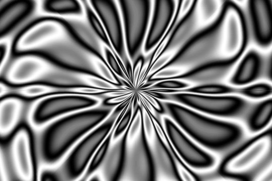 fractal flower bloom - chrome