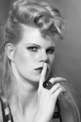 Obraz premium carlies b&w beauty