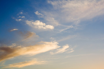 Naklejka na ściany i meble clouds in sunset