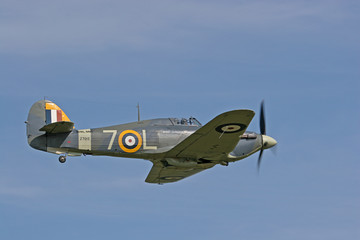 1941 hawker sea hurricane in flight