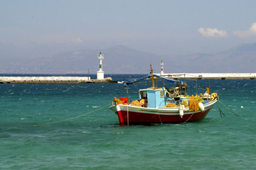 Fototapeta na wymiar Mykonos Hafen
