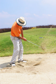 Tourist In Sand Trap