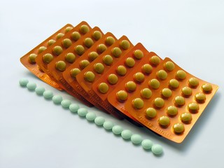 Naklejka premium green tablettes