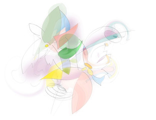 flowers. abstract illustration