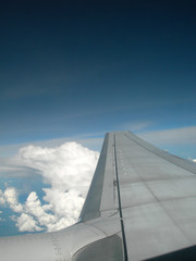 Fototapeta na wymiar wing of plane