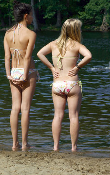 babes at the beach