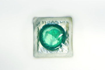 green condom