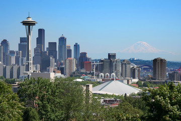 postcard view of seattle
