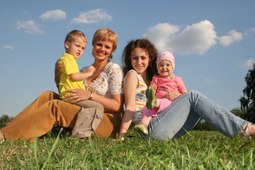 mothers with children