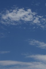 blue sky and clouds