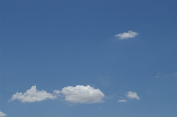 blue sky and clouds