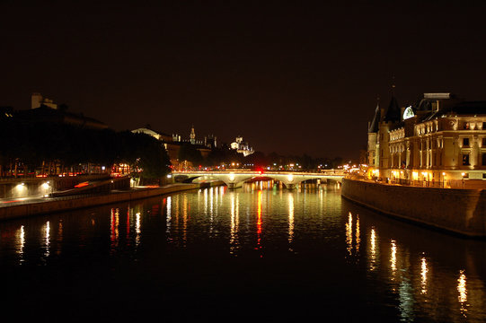 Fototapeta seine bei nacht