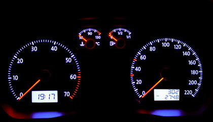 modern highway & great red car