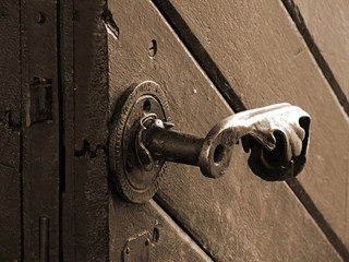 antique door - close-up