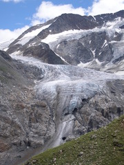 gletscher in der tiroler alpen