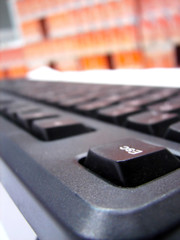 black escape key