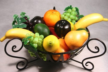 wax fruit display