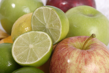 Obraz na płótnie Canvas close-up of lime slice 5