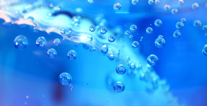 blue watter bubbles