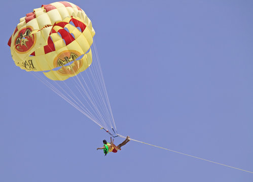 man in parasail