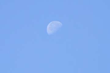 mond am tageshimmel