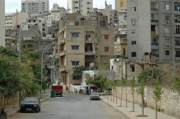Fototapeta premium południowa dzielnica bejrutu - liban