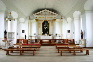 18th century chapel interior