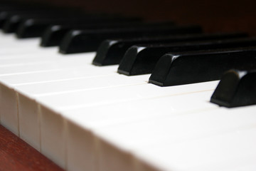 Fototapeta na wymiar klawiatury fortepianu