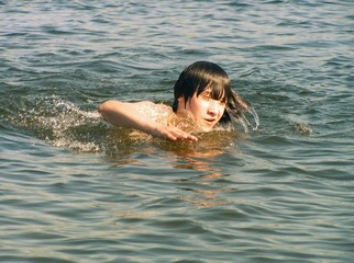 boy in water