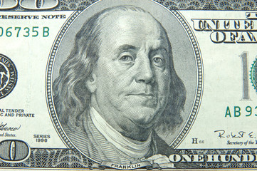us dollar one hundred bill