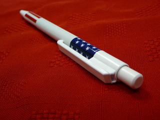 stars and stripes promotional pen.