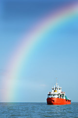 rainbow ship
