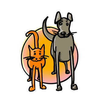 pictogramme-chien et chat