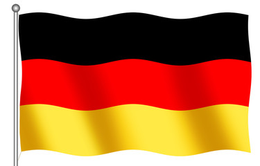 german flag waving