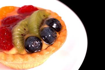 fruit tart on white plate 5