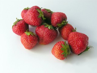 red tasty strawberries