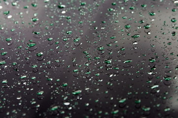 water drops emeralds