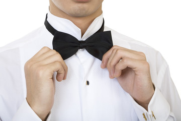 fixing a bow tie
