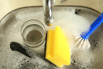 doing the dishes