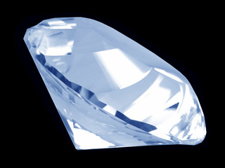 blue diamond crystal (side)
